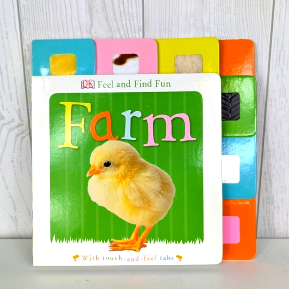 DK Farm Feel and Find Fun Board Book Baby or Toddler Book